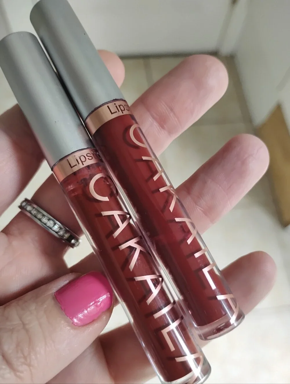 Deep rouge Reds Lipstick Lipgloss Bundle